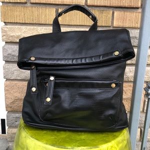 Topshop vegan leather black bag